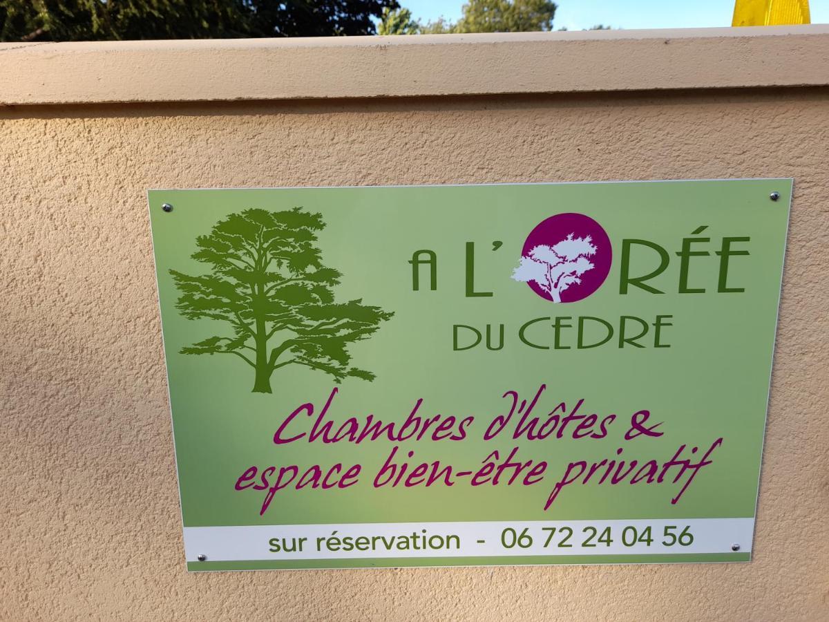 A L'Oree Du Cedre Hotel Pouzauges Eksteriør billede
